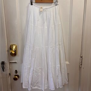 Aerie Beach Club Tiered Maxi Skirt